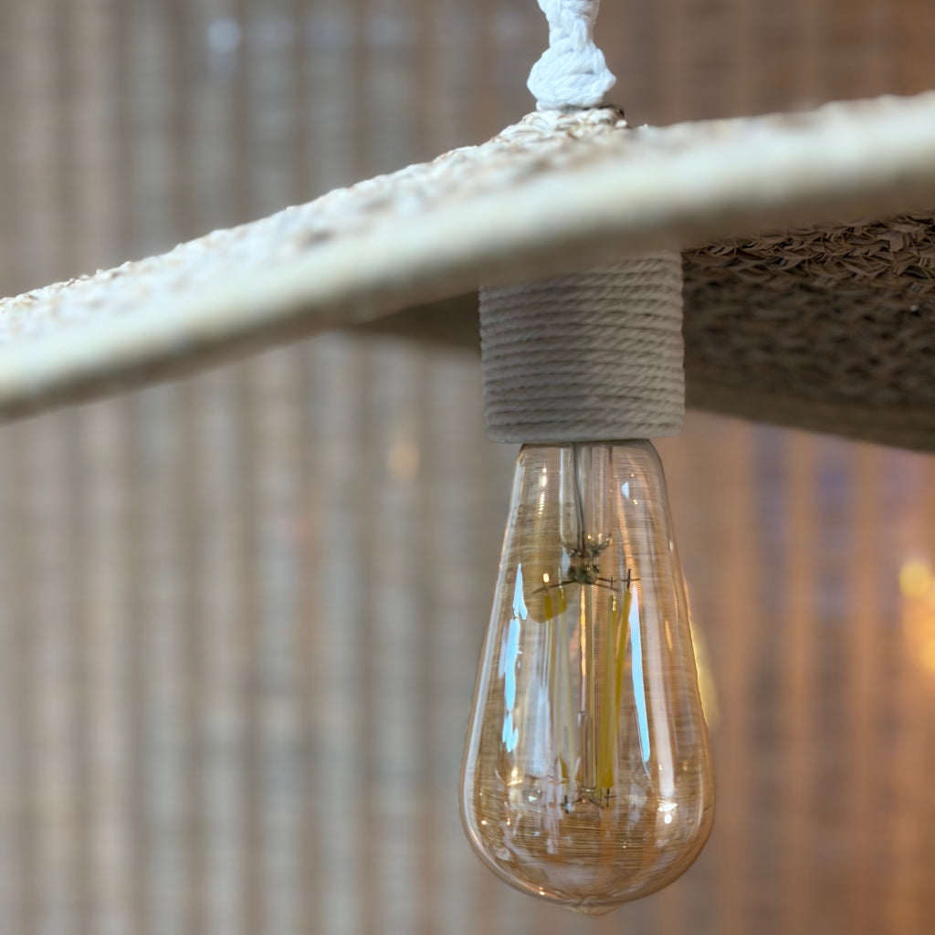 Luminaire en macramé