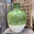 Vase en céramique vert