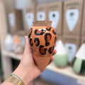 Olla léopard marron