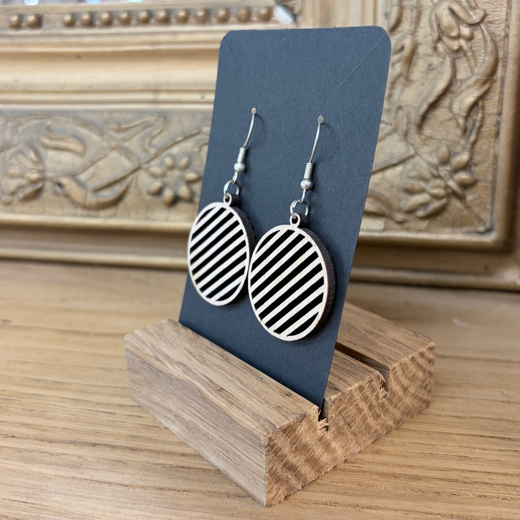 Boucles d’oreilles en frêne